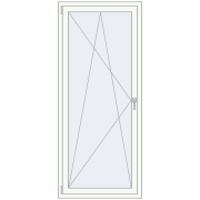 KORSA Aluprof MB86 756x2000 mm RAL 9016 Traffic white two-sided