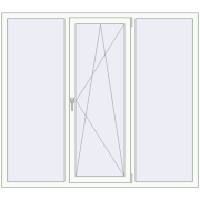 KORSA BRILLANT 1820x1590 mm RAL 9016 Traffic white two-sided KORSA BRILLANT 1820x1590 mm RAL 9016 Traffic white two-sided