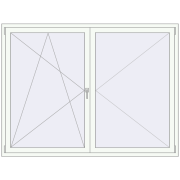 KORSA STANDARD (Euro 70) 2000x1500 mm RAL 9016 Traffic white two-sided