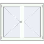 KORSA BRILLANT 1400x1200 mm RAL 9016 Traffic white two-sided KORSA BRILLANT 1400x1200 mm RAL 9016 Traffic white two-sided