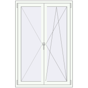 KORSA STANDARD (Euro 70) 1000x1500 mm RAL 9016 Traffic white two-sided