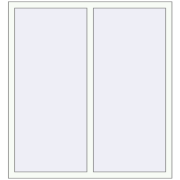 Tilt-and-Turn 1270x1409 mm KORSA Altest Pony 375 RAL 9016 Traffic white two-sided