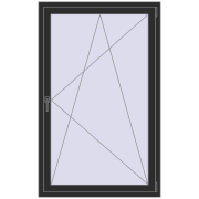 KORSA BASE (Euro-Design 60) 1000x1600 mm BLACK_STRUCTURAL two-sided