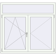 KORSA ENERGY-SAVING (SYNEGO MD) 1430x1320 mm RAL 9016 Traffic white two-sided