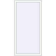 Tilt-and-Turn 780x1580 mm KORSA ENERGY-SAVING (SYNEGO MD) RAL 9016 Traffic white two-sided