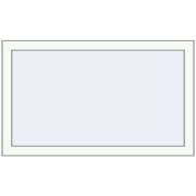 KORSA BRILLANT 950x580 mm RAL 9016 Traffic white two-sided