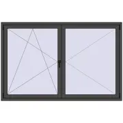 KORSA STANDARD (Euro 70) 2000x1300 mm BASALT_GREY two-sided