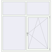 KORSA STANDARD (Euro 70) 1805x1870 mm RAL 9016 Traffic white two-sided KORSA STANDARD (Euro 70) 1805x1870 mm RAL 9016 Traffic white two-sided