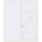 KORSA STANDARD (Euro 70) 1840x2225 mm RAL 9016 Traffic white two-sided