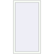 Tilt-and-Turn 660x1440 mm KORSA ENERGY-SAVING (SYNEGO MD) RAL 9016 Traffic white two-sided