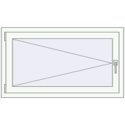 KORSA BASE (Euro-Design 60) 1100x630 mm RAL 9016 Traffic white two-sided