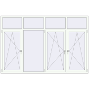 KORSA BASE (Euro-Design 60) 2580x1695 mm RAL 9016 Traffic white two-sided