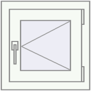 KORSA BRILLANT 500x500 mm RAL 9016 Traffic white two-sided