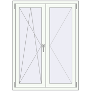 KORSA STANDARD (Euro 70) 1035x1350 mm RAL 9016 Traffic white two-sided