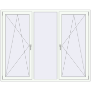 KORSA ENERGY-SAVING (SYNEGO MD) 1960x1570 mm RAL 9016 Traffic white two-sided