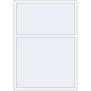 KORSA STANDARD (Euro 70) 1300x1840 mm RAL 9016 Traffic white two-sided