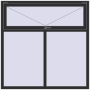 KORSA BRILLANT 1550x1550 mm ANTHRACITE_GREY_GLATT two-sided