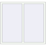 Tilt-and-Turn 1300x1200 mm KORSA Altest Pony 375 RAL 9016 Traffic white two-sided