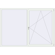 KORSA BASE (Euro-Design 60) 2400x1700 mm RAL 9016 Traffic white two-sided