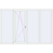 KORSA BRILLANT 2655x1780 mm RAL 9016 Traffic white two-sided