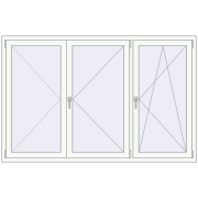 KORSA ENERGY-SAVING (SYNEGO MD) 1990x1290 mm RAL 9016 Traffic white two-sided