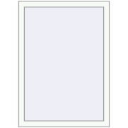 Tilt-and-Turn 800x1100 mm KORSA STANDARD (Euro 70) RAL 9016 Traffic white two-sided