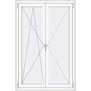 KORSA BRILLANT 1000x1500 mm RAL 9016 Traffic white two-sided