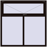 KORSA BRILLANT 1500x1500 mm BLACK_BROWN two-sided