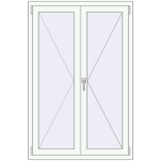 KORSA STANDARD-RENOVATION (Euro 70) 1000x1500 mm RAL 9016 Traffic white two-sided