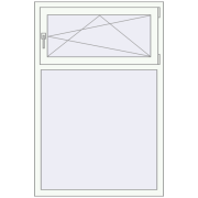 KORSA BASE (Euro-Design 60) 1000x1500 mm RAL 9016 Traffic white two-sided