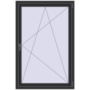 KORSA BASE (Euro-Design 60) 1000x1500 mm ANTHRACITE_GREY_GLATT two-sided