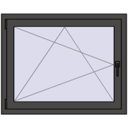 KORSA STANDARD (Euro 70) 1000x800 mm BASALT_GREY two-sided