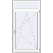 KORSA STANDARD (Euro 70) 930x1720 mm RAL 9016 Traffic white two-sided KORSA STANDARD (Euro 70) 930x1720 mm RAL 9016 Traffic white two-sided