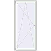 KORSA BRILLANT 1000x2300 mm RAL 9016 Traffic white two-sided