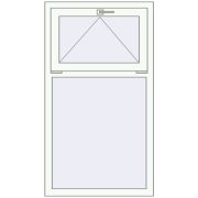 KORSA BASE (Euro-Design 60) 760x1355 mm RAL 9016 Traffic white two-sided