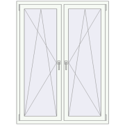 KORSA BASE (Euro-Design 60) 1150x1600 mm RAL 9016 Traffic white two-sided