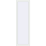 Tilt-and-Turn 600x2100 mm KORSA ENERGY-SAVING (SYNEGO MD) RAL 9016 Traffic white two-sided