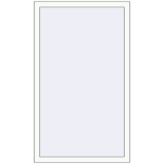 KORSA BRILLANT 850x1380 mm RAL 9016 Traffic white two-sided